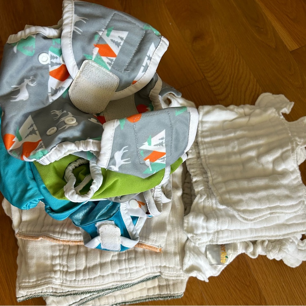 Organic Cotton Cloth Diaper Bundle Plus Covers